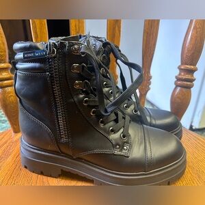 Nine West combat boots. Worn twice. No damage whatsoever. Flawless condition.